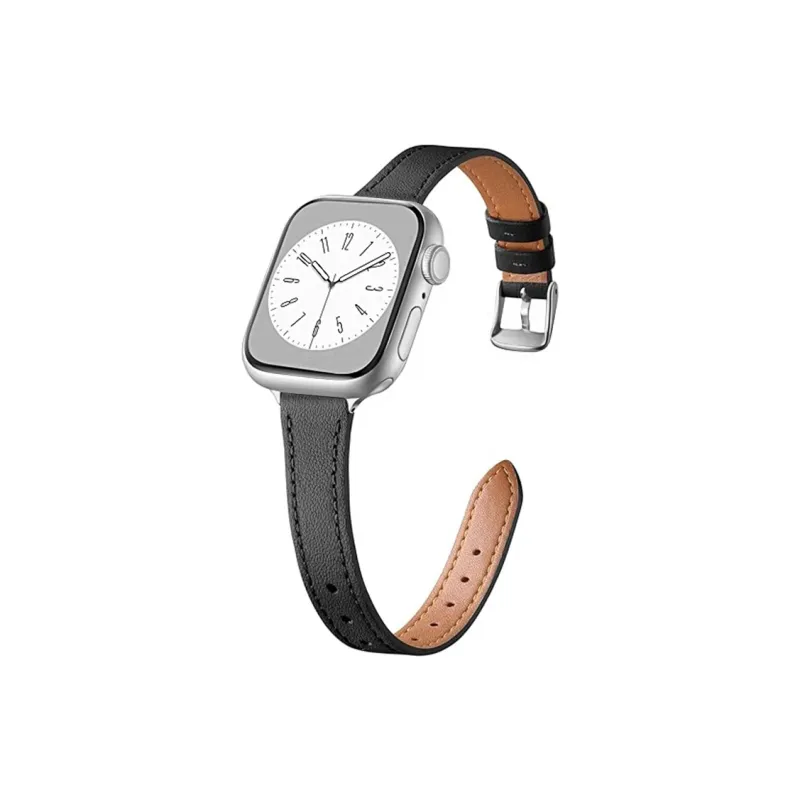 FUDIEN Watch Band Apple Compatibility Cowhide Leather Material-6