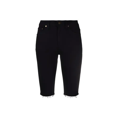 SAINT LAURENT Denim Shorts Women's Black