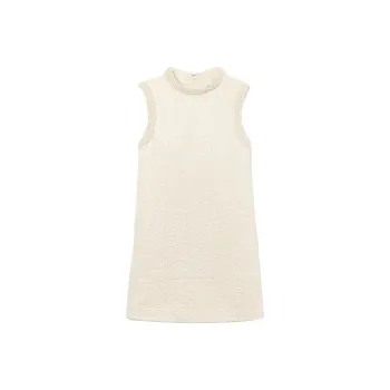 Self portrait Sleeveless Dress Women's Cream White