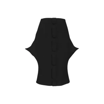 SIQIZ Casual Long Skirts Women's Black