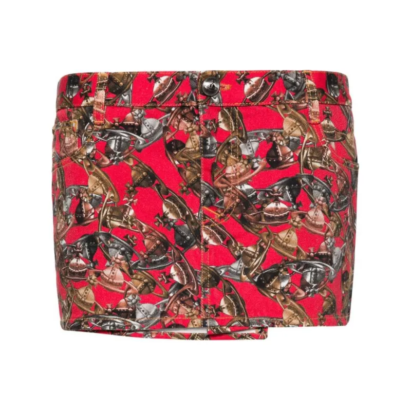 Vivienne Westwood Foam Crazy Orb print Skirt-0