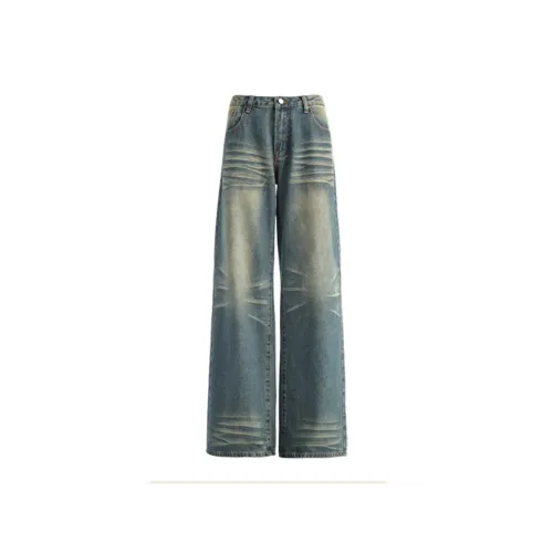 YINLEI Jeans Women's Washed Color