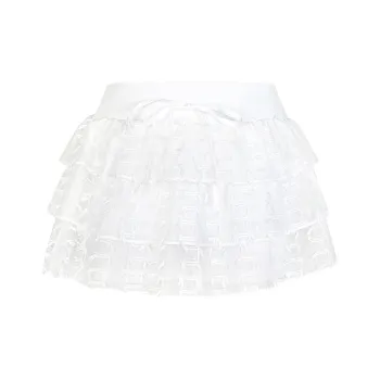 NTOT Casual Short Skirts Women's White
