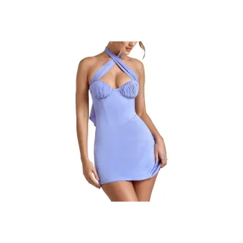OH POLLY LISBETH Sleeveless Dress Women's Blue Lavender