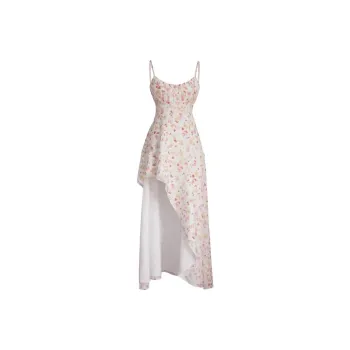 Zukizuki Slip Dresses Women's White Floral Dress