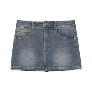 A head of Agua Denim Short Skirts Women's Dark Blue