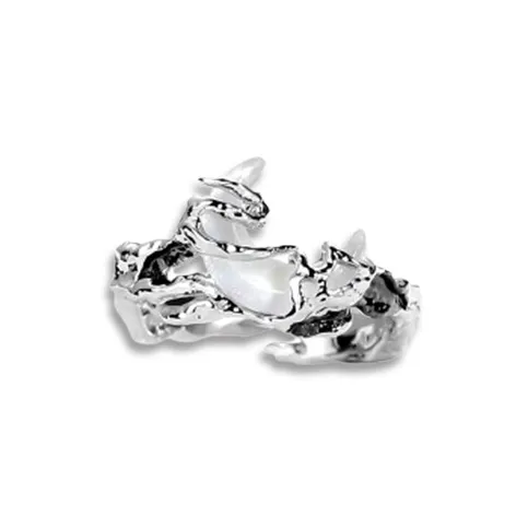 LuluCanaan Glass Cat Eye Rings Unisex-4
