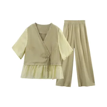 A Paradise For Awakening Casual Suit Women's Green