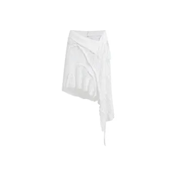 Sad Dog x Mariposa.D Casual Short Skirts Women's White