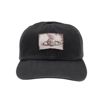 Vivienne Westwood Cotton Baseball Caps Unisex Black