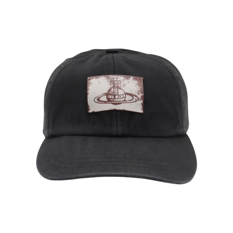 Vivienne Westwood Cotton Baseball Caps Unisex Black-0