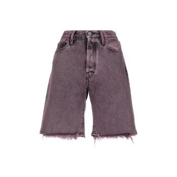 Aries Acid Wash Denim Short 'Pink'
