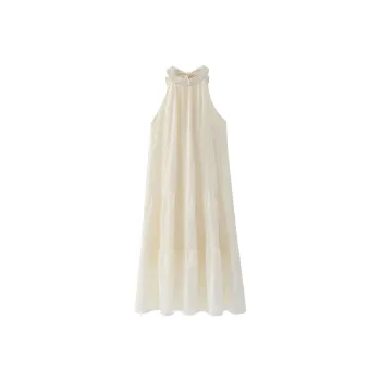 Zukizuki Sleeveless Dress Women's Apricot