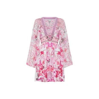 Camilla Lace up Mini Dress