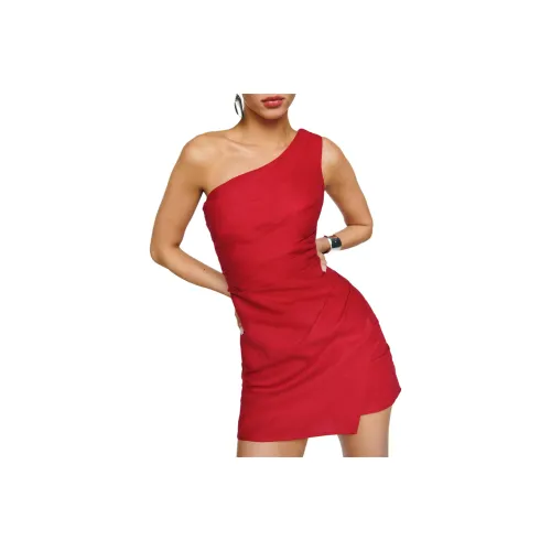 REFORMATION Ciro Linen Dress Sleeveless Dress Women's Lipstick Color