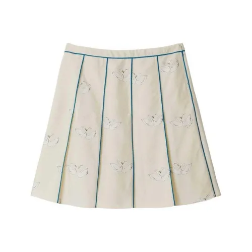 Burberry SS24 Casual Short Skirts Women's Ecru