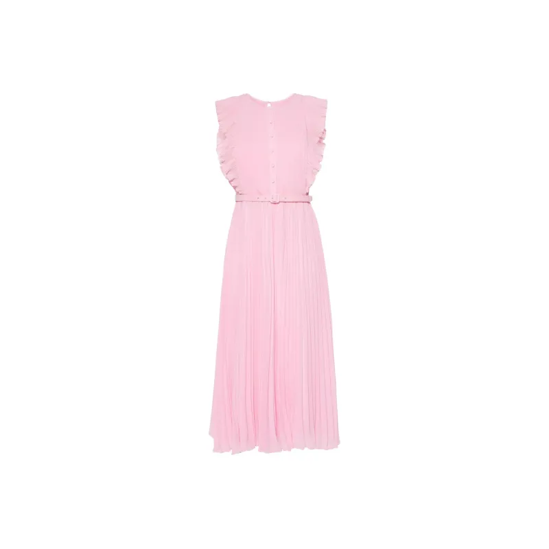 Self-portrait Chiffon Tunic Midi Dress-0
