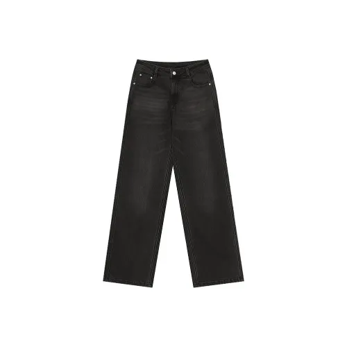 ELF SACK Jeans Women's Urban Chic Style Black Gray