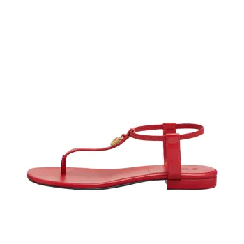 Loro Piana Mindil Infra One Strap Sandals Women's Red