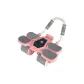[Four-Elbow Abdominal Roller-Pink]Smart Quiet Rebound, Wide Slip-Resistant Wheel