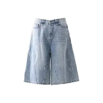TONYBEAR Denim Shorts Men Blue