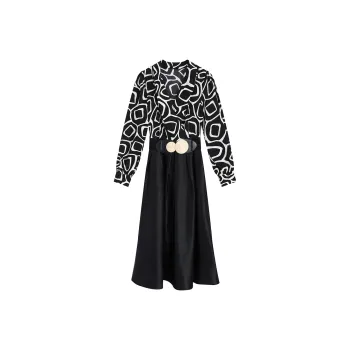 DGMZ Long Sleeved Dresses Women's Black With Belt