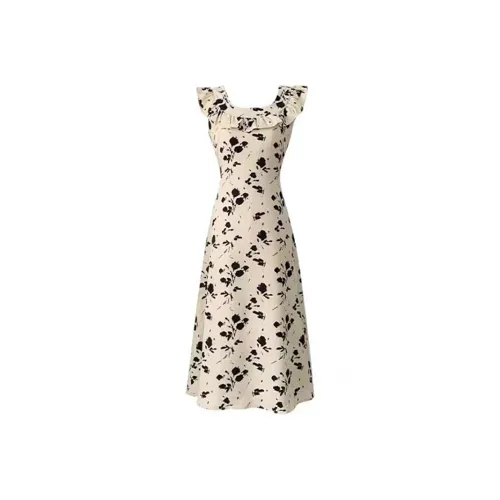 Incolore Short Sleeved Dresses Women's Apricot