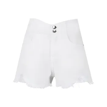 TAMMY TANGS Denim Shorts Women's White