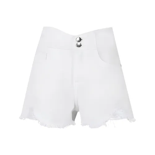 TAMMY TANGS Denim Shorts Women's White