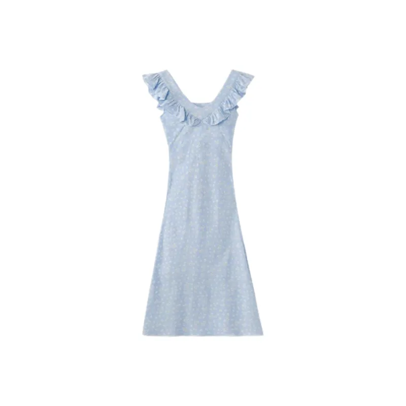 ABBY GODDESS Sleeveless Dress Women's Light Blue-0