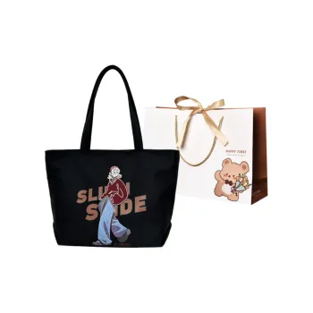 ERANGBEAR Composite Cloth Tote Bag, Shopping Bag, Shoulder Bag Women's Multicolor