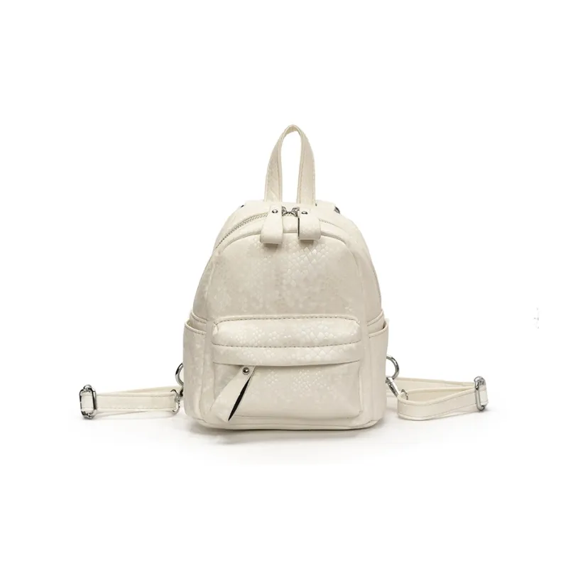 Homeboisportclub PU Backpack Women's Black/White/Purple/Silver-8