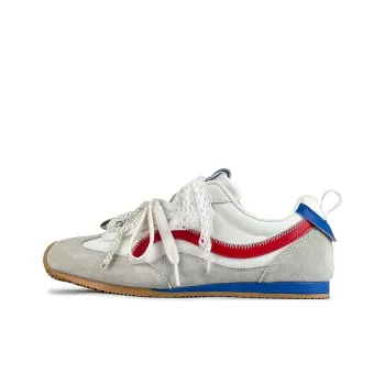 LuzaoT SUPER DRAG Low Top Casual Shoes Women's White Red