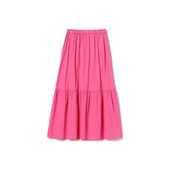 Beams Casual Long Skirts Women's Pink