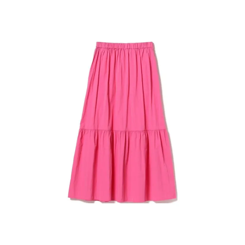 Beams Casual Long Skirts Women's Pink-0