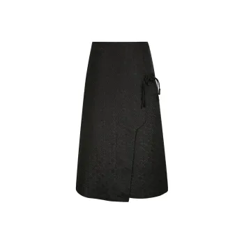 3COLOUR Casual Long Skirts Women's Black