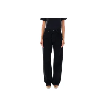 Valentino Button Detailed Straight Leg Jeans