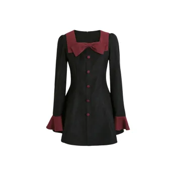 Incolore Long Sleeved Dress Women's Black