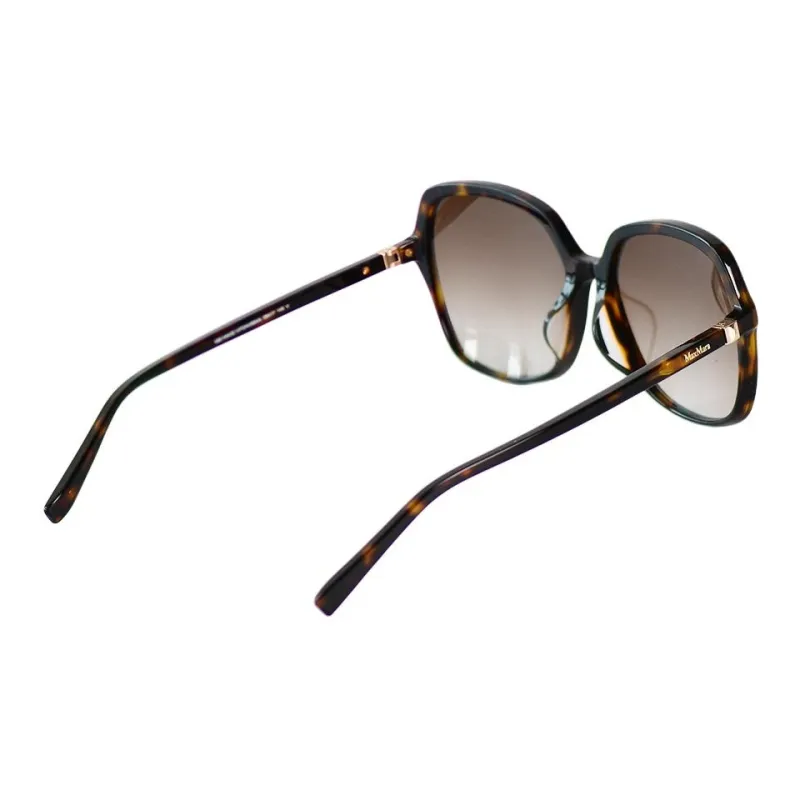 MaxMara Plate Frame Square Sunglasses Unisex Tortoiseshell-3