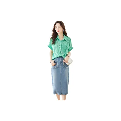TERRE BLEUE Skirt Set Women's Green