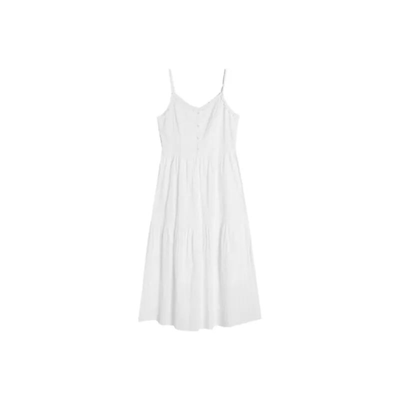 ABCMININ Slip Dress Women's White-0