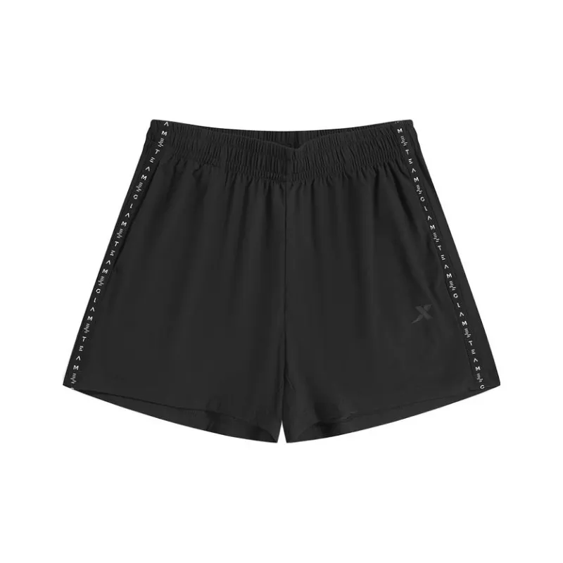 XTEP Variety Training Collection Sports Shorts Women's Jet Black-0