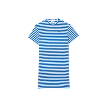 LACOSTE Short Sleeved Dress Women's Blue