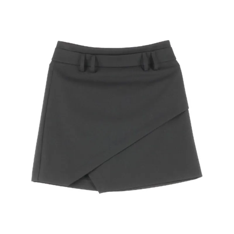 A21 Casual Short Skirts Women's Black-0