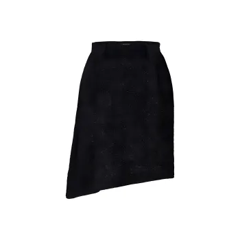 LOUIS VUITTON Asymmetrical Tweed Skirt
