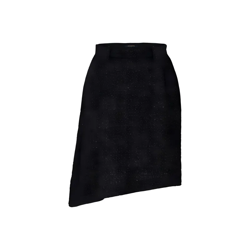 LOUIS VUITTON Asymmetrical Tweed Skirt-0