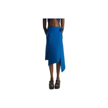 COPERNI Floral appliqué Asymmetric Midi Skirt