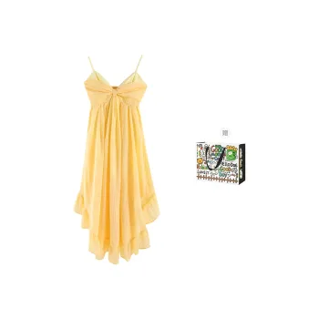 BVODE Slip Dress Women's Yellow