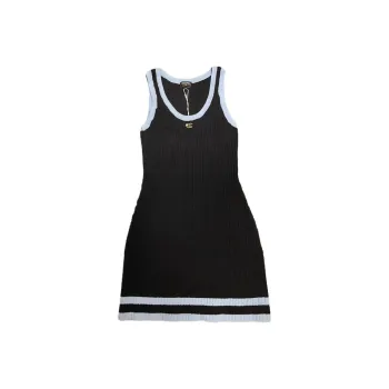 CHANEL 24 Fall Winter Sleeveless Dress Women's Black