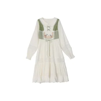 SNBL Casual Long Skirts Women's White